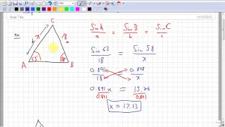 Proving and Applying the Sine Law