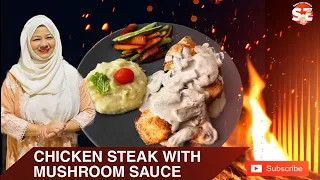 Chicken Steak with mushroom sauce Recipe By Saima Zee’s kitchen