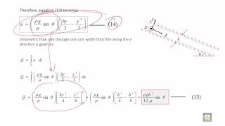 Fluid Mechanics 2 | C2-L19 | Newtonian fluid down an inclined plane under gravity - 4