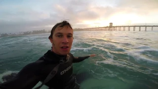 Surfing Huntington Beach with GoPro