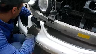 Removing Front Bumper on Mercedes W211 / How to Remove the front Bumper for Mercedes W211