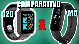 DIFERENÇAS QUE TODO MUNDO DEVERIA SABER ANTES DE COMPRAR ENTRE SMARTWATCH D20 X M5