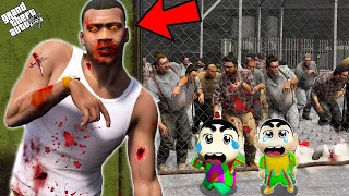 GTA 5: Franklin Becomes ZOMBIE And Attacked On SHINCHAN & Chop in GTA 5! (GTA 5 mods)