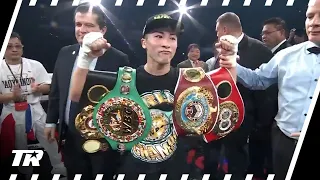 Naoya Inoue Celebrates & Reacts To Knocking Out Marlon Tapales to Become Undisputed Champion Again