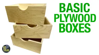 Basic Plywood Boxes [video 445]