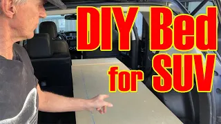 How to Build a DIY sleeping bed/platform for SUV, Subaru, 4Runner