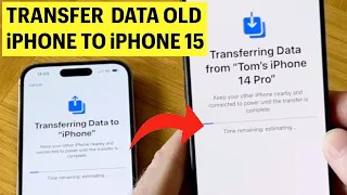 How to Transfer Data from old iPhone to iPhone 15 / 15 Pro