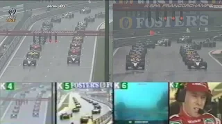 F1 1998 Belçika Gp Start Kazası Çoklu Ekran Türkçe (NTV)