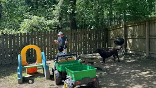 Getting our backyard garden ready for planting