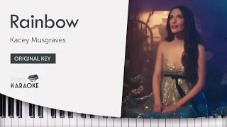 Kacey Musgraves - Rainbow Karaoke (Piano Instrumental) Original Key