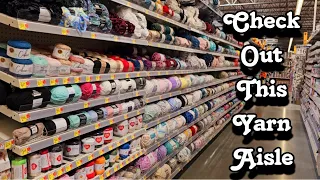 The Smallest Wal-Mart With The BIGGEST YARN AISLE 😍😲🧶