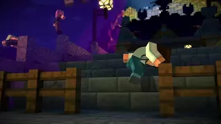 JESSE CURSES IN MINECRAFT STORY MODE