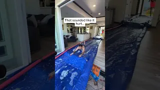 We built a Waterslide in my house!🛝👀