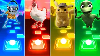 Crazy Frog vs Chicken Song vs Pikachu vs Alien Dance - Tiles Hop EDM Rush