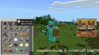 How to play creative mode on minecraft trial on 2020 1.14.30