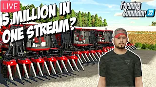 Can We Make $5 Million Dollars On Our Cotton Farm In One Stream? | Farming Simulator 22 (Part 2)