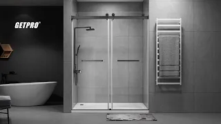 GETPRO Luxury Shower Door-DS01 Matt Black