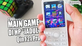 MAIN GAME PUBG, FF MAX, ML, GI, PES, MINECRAFT, NARUTO DI HP MODEL JADUL - Qin F21 Pro Indonesia