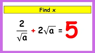 🔴Algebra Problem | Math Olympiad Question | A Nice Radical Equations | Find X