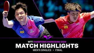 Wang Chuqin vs Fan Zhendong | MS Final | WTT Champions Chongqing 2024
