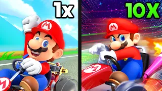 Mario Kart but Every Track Goes FASTER