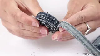 Old jeans to cool coaster tutorial! Easy and Eco-friendly craft!