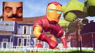 Hello Neighbor - My New Neighbor Big Iron Man Junior Act 2 Gameplay Walkthrough