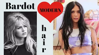 Modern Brigitte Bardot hair tutorial * #brigittebardothairtutorial  #loosebeachwaves