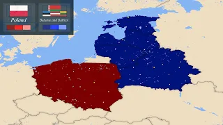Poland vs Belarus and The Baltics | Country vs Country Animation Scenario 2023