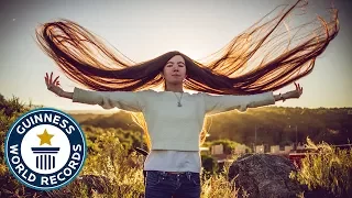 Longest hair on a teenager! - Guinness World Records