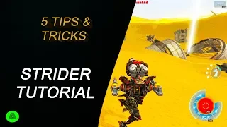 5 TIPS And Tricks To Play STRIDER More Effectively | TUTORIAL | War Robots