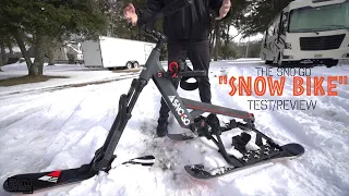 THE SNOW-GO "SNOW BIKE" TEST & REVIEW!