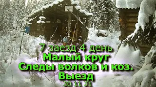 7 заезд 4 день Малый круг Следы волков и коз Выезд 20 11 21