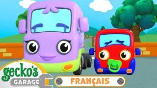 Première visite de Bébé Camion | ｜Le Garage de Gecko｜Camions pour enfants