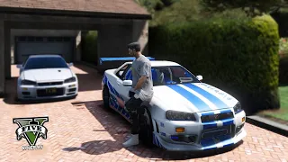 MODIF + TEST MAX SPEED SKYLINE GTR R34 PAUL WALKER !! GTA V ROLEPLAY