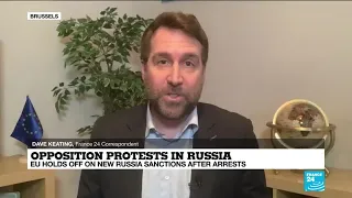 EU holds off new sanctions against Russia over arrests during protests demanding Navalny liberation