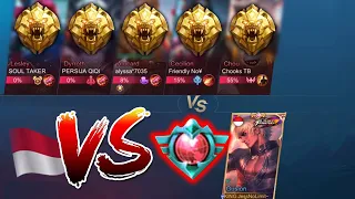 1 Top Global VS 5 Orang Master - Mobile Legends