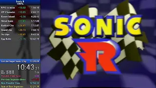 Sonic R 100% Speedrun in 12:49 (GCN)