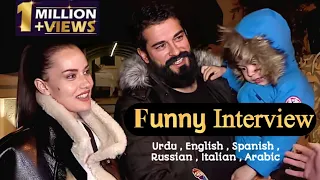 Burak and Fahriye Funny Interview with Karan || Translation