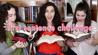 First Sentence Challenge!