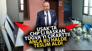 CHP'ye geçen Uşak Belediyesi, TÜGVA'nın kullandığı binayı tahliye etti! Gördüklerine inanamadılar!