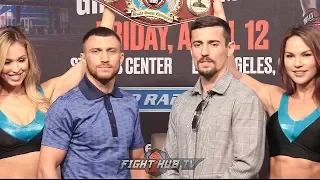 VASYL LOMACHENKO VS. ANTHONY CROLLA - FULL FINAL PRESS CONFERENCE & FACE OFF VIDEO