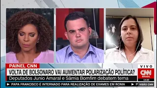 AO VIVO | Sâmia debate com bolsonarista na CNN sobre o retorno de Bolsonaro ao Brasil