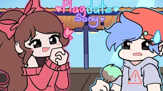 Friday Night Funkin’ - PLAYDATE SONG 💕  (FNF Mod Animation) Ft. Soft BF and GF