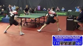 LIVENTSOV, BUROV vs ZAIKIN, RUBTSOV 1/8 Russian Premier League Playoff Table Tennis