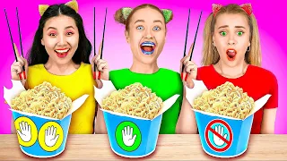 DÉFIS FOUS ET GOURMANDS ! SANS LES MAINS, À 2 MAINS, À 1 MAIN || Du Fun en Cuisine Par 123 GO! GOLD