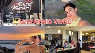 WEEKEND VLOG (Nuevos tatuajes, roadtrip, familia, playa, regreso a clases) || Marbloggss