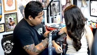 Vinny Aguirre en Lucky Tattoos (Monterrey)