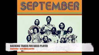 September - Earth, Wind & Fire - Bass Backing Track (NO BASS)