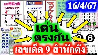 【 แชมป์ ล่าง 】💖ล่าง 3 งวดติด💖 #ปฏิทินจีน #เดลินิวส์ #เลขเด่นตรงกัน 9 สำนักดัง 16/4/67